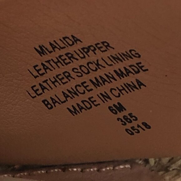 Marc Fisher Women's Size 6M Lalida Pink Cream Leather Peep Toe Espadrille Wedges - Picture 14 of 14